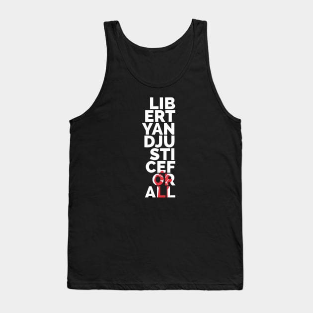 Liberty And Justice For All Tank Top by Red Wolf Rustics And Outfitters